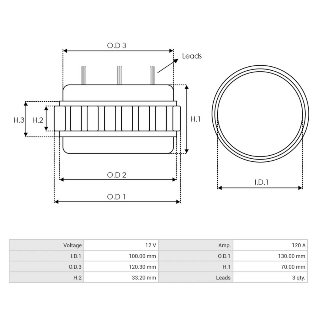 AS4006 Alternator Stator