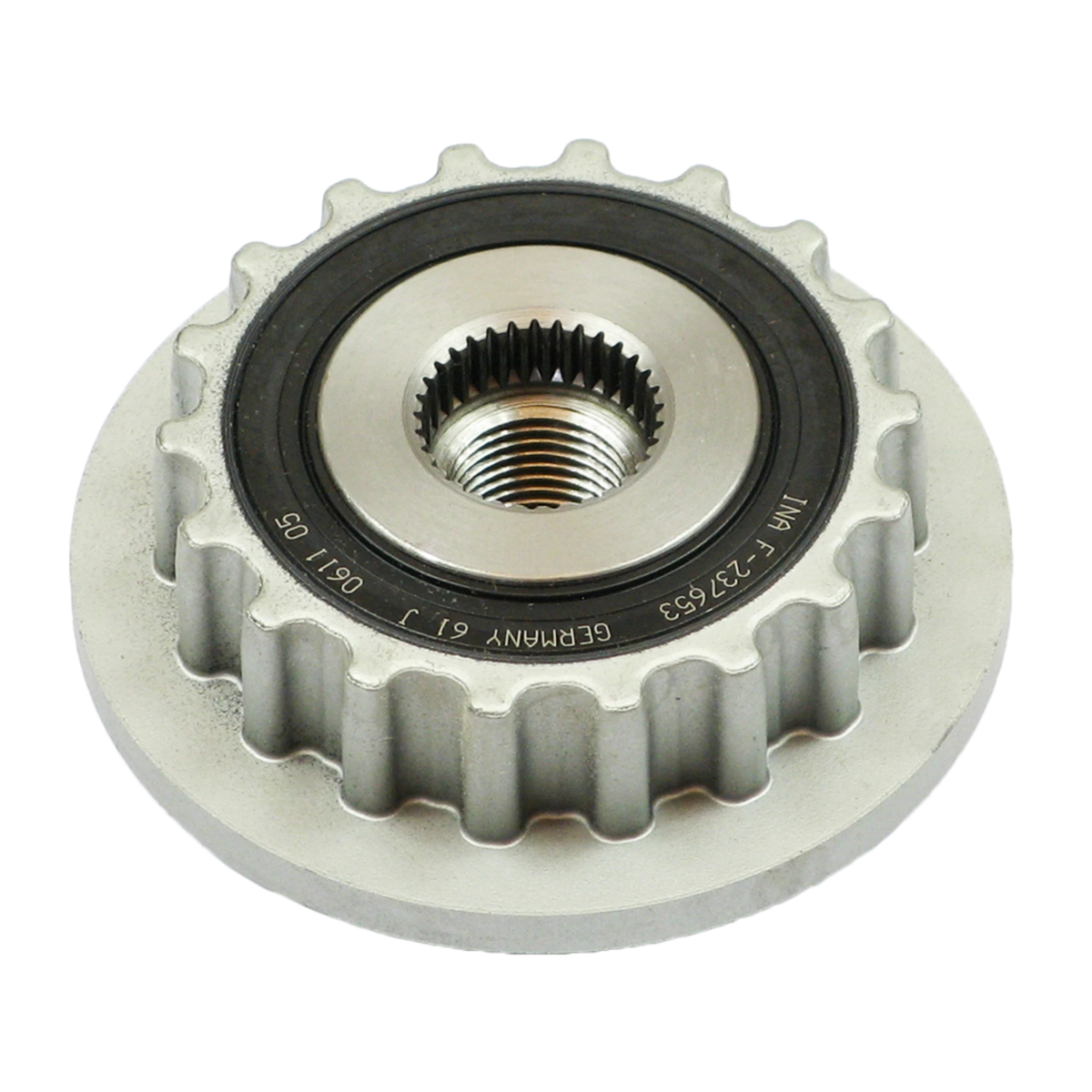 AFP0025 INA Alternator freewheel pulley 070903024 070903024A 070903024B 0121715004 070903024C 0121715033 070903024F 070903024G 070903024H 0121615026 072903021B 10480488 07Z903021E LR1190913 LR1190-913 3D0820805E 740820805E 740820805F 