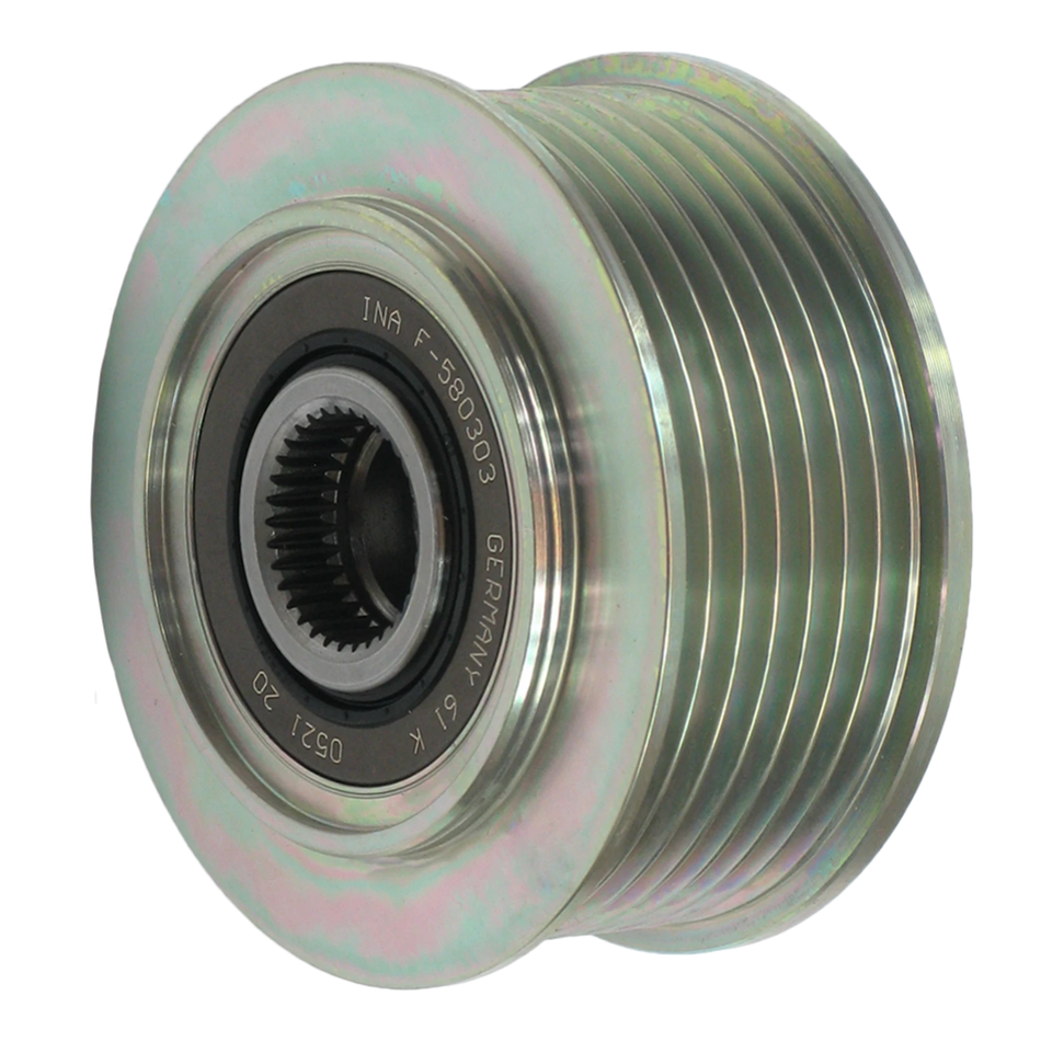 AFP6043(INA) Alternator freewheel pulley 1042102260 104210-2260 
1042103911 104210-3911 1042104860 104210-4860 CSD8651 31100-RBD-E02 31100RBDE02 31100-RSR-E01 31100RSRE01 DENSO 130A HONDA 2.2 CTDI HONDA ACCORD CIVIC CR-V FR-V