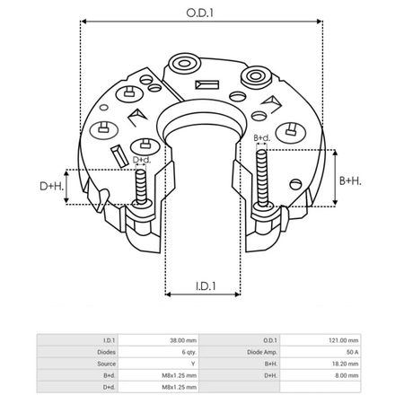 ARC0090 Alternator Rectifier Bosch alternator audi vw mercedes 0124325015, 0124325016, 0124325017, 0124325018, 0124325020, 0124325032, 0124325033, 0124325036, 0124325039, 0124325040, 0124325043, 0124325045, 0124325049, 0124325055, 0124325073, 0124325074, 0124325075, 0124325077, 0124325088, 0124325093, 0124325101, 0124325111, 0124325131, 0124325137, 0124325140, 0124325141, 0124325149, 0124325170