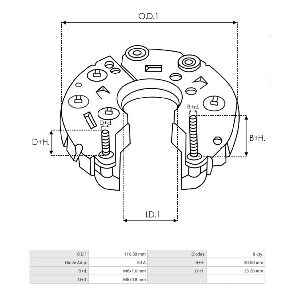ARC9057 Iskra Letrika Alternator Rectifier