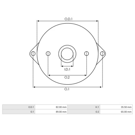 SBR2019S Starter Rear Bracket