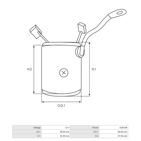 SF6026S Starter Stator 12v 0.8kw Denso starters