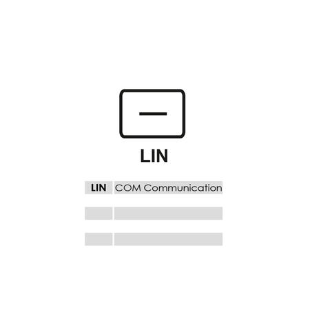 Lin terminal alternator regulator