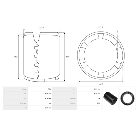 SF6025S Starter stator