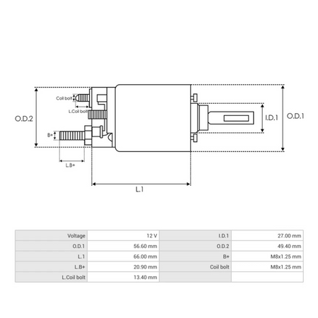 SS0011P Starter Solenoid Bosch Starters 12V