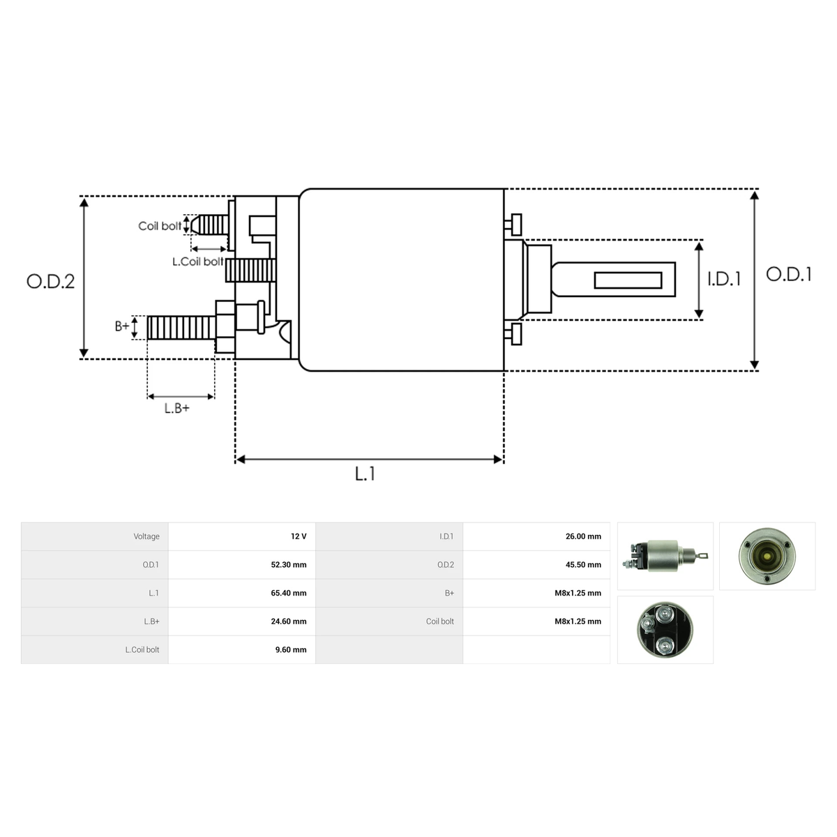 SS0042P Starter solenoid Peugeot Boxer 2.8 diesel Peugeot Boxer 3 3.0 Peugeot Boxer 3.0 HDi Peugeot Boxer 3.0 diesel 