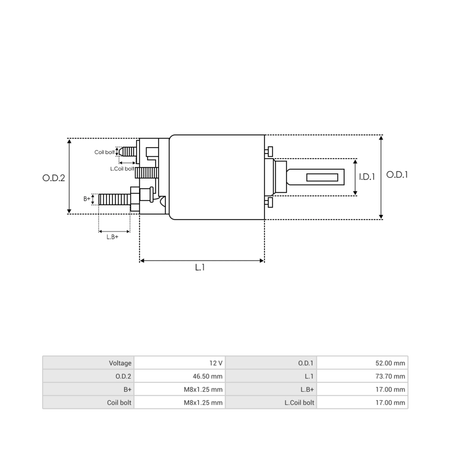 SS1009P Starter solenoid