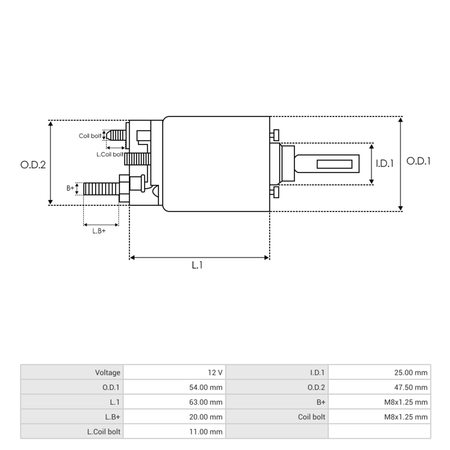 SS3112P Starter solenoid