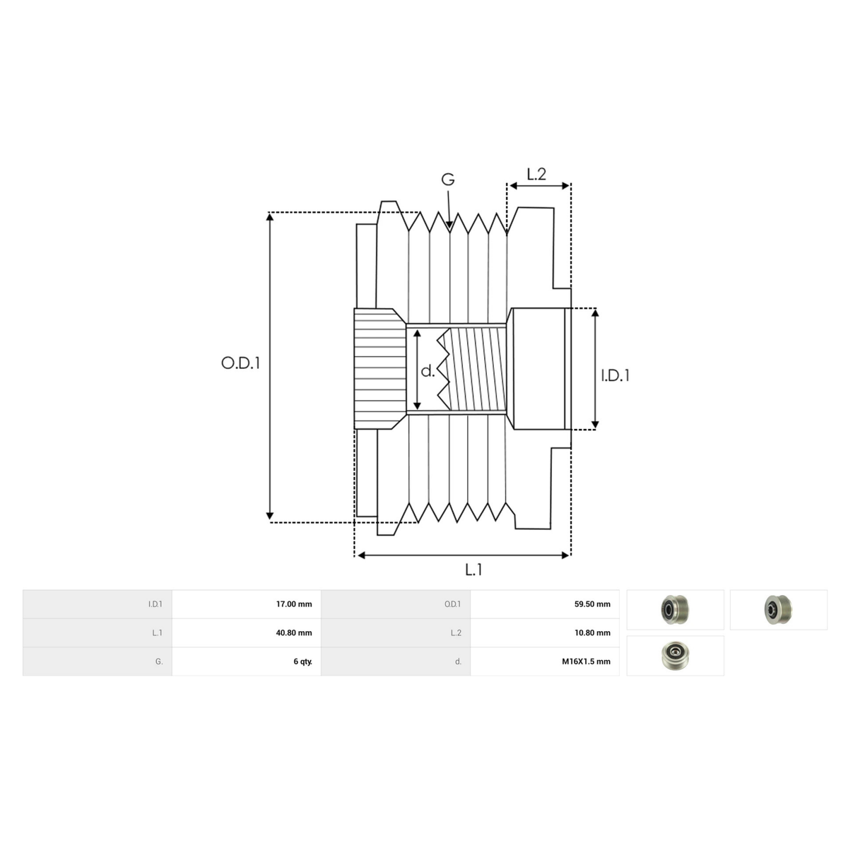 AFP1004(INA) Alternator freewheel pulley opel vauxhall