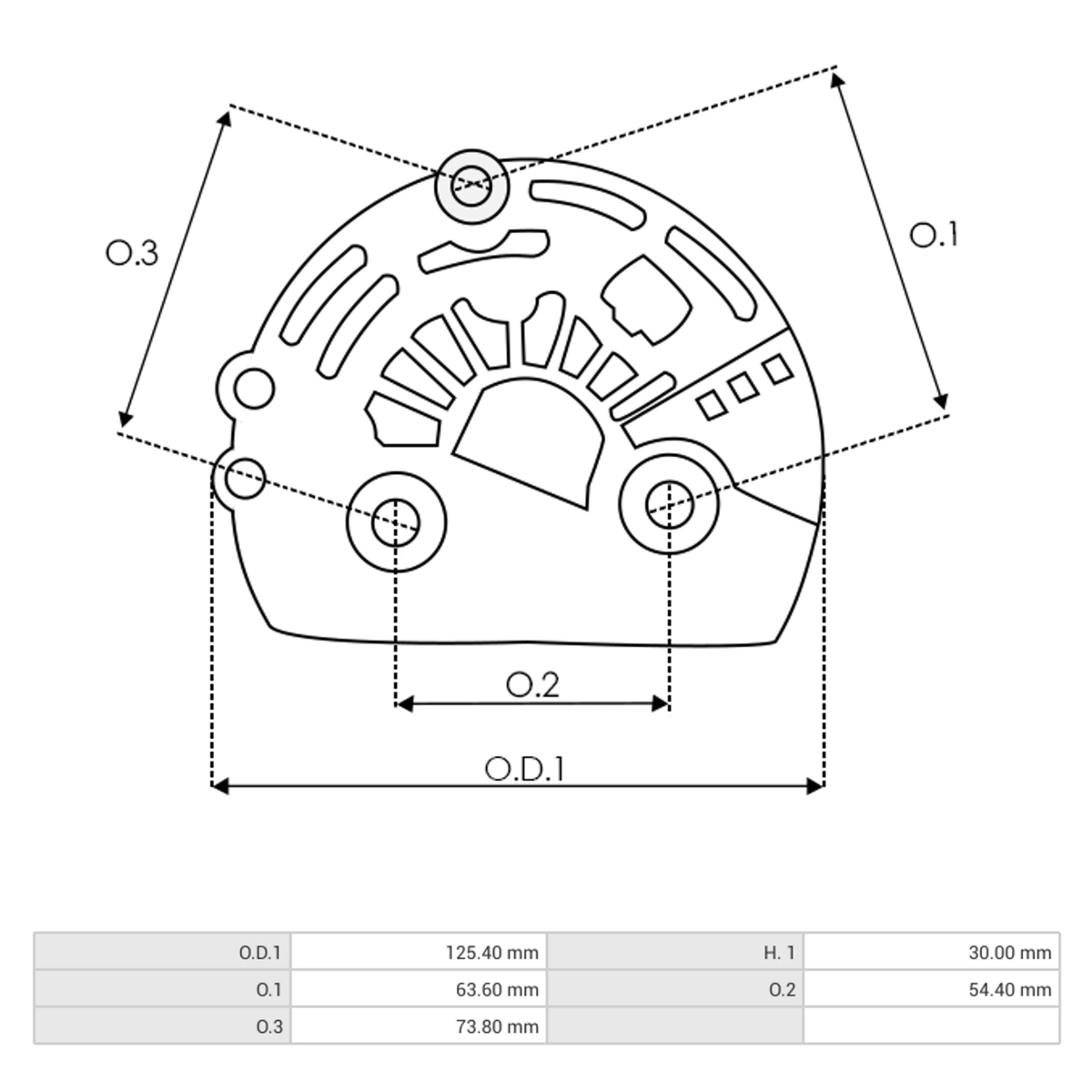 APC0002 Alternator plastic cover