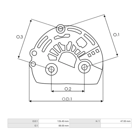 APC3080S Alternator plastic cover FG15T093 FV4T-10300-MB FORD FV4T10300MB TG12C038 OPEL RENAULT NISSAN TG12C079 VOLVO TG12C087 PEUGEOT CITROEN TG12C122 MAZDA TG15C103 TG15C183 BMW MERCEDES AS-PL APC3080 CARGO 332116 F032332116 VALEO 2604225 595373 599080 599190 KRAUF ABV2116 PSH 070.000.436.006 WOODAUTO VAL599080