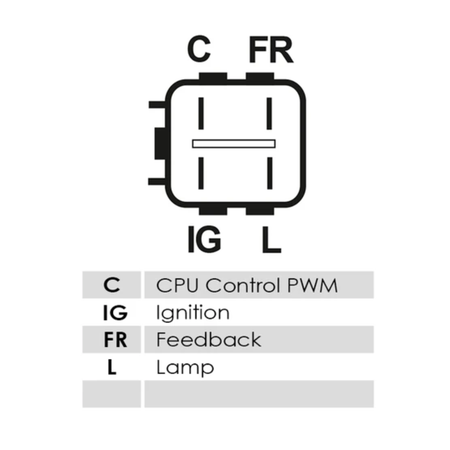Mitsubishi pin altenator regulator