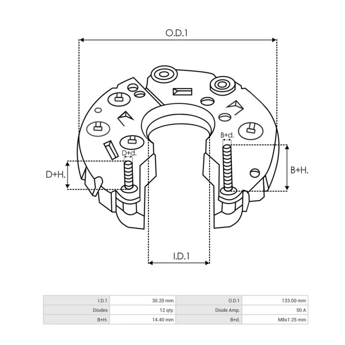 RN-59 Alternator Rectifier BMW lexus Toyota jaguar DENSO ALTERNATORS