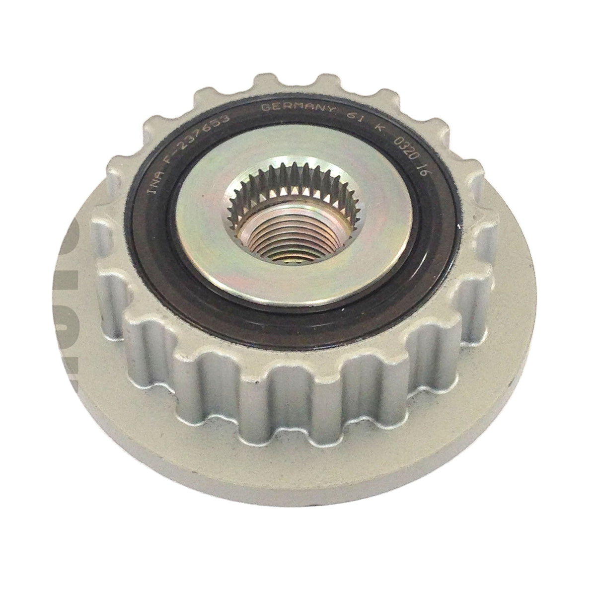 AFP0025 INA Alternator freewheel pulley BOSCH F00M991300 F00M391119 VW VAG 070903201C 070903201E INA F-237653 F237653 0120000007 0120000008 
0121615013 0121615025 0121615026 070903024H 0121615029 0124615031 0121615129 0124625013 
0124625018 0121715004 070903024B 0121715033 070903024C VW 070903024 
070903024A 070903024B 0121715004 070903024C 0121715033 
070903024F 070903024G 070903024H 0121615026 
072903021B 10480488 07Z903021E LR1190913 LR1190-913 3D0820805E